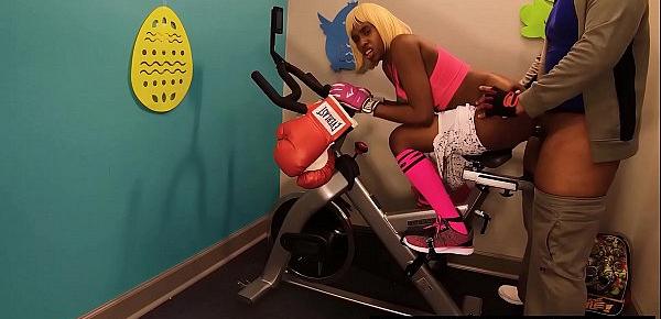 Buttfucked During Training Session With Dad Friend, Turned Into Anal Sex On A Workout Bike, Fit Ebony Babe Msnovember Hardcore Analsex On Workout Bike In Public On Sheisnovember